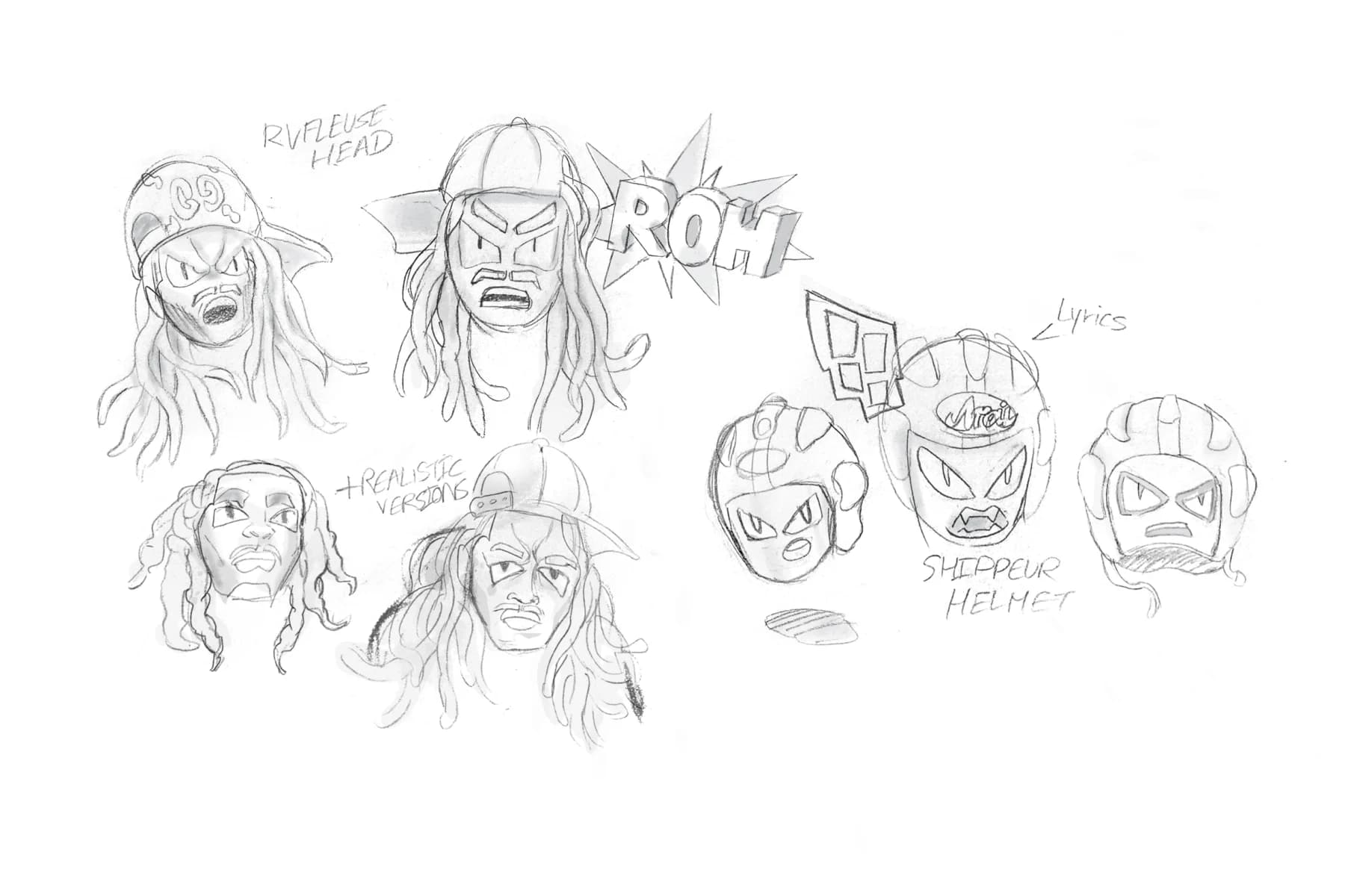 Shippeur × La Rvfleuze — Clip musical · Character sheets