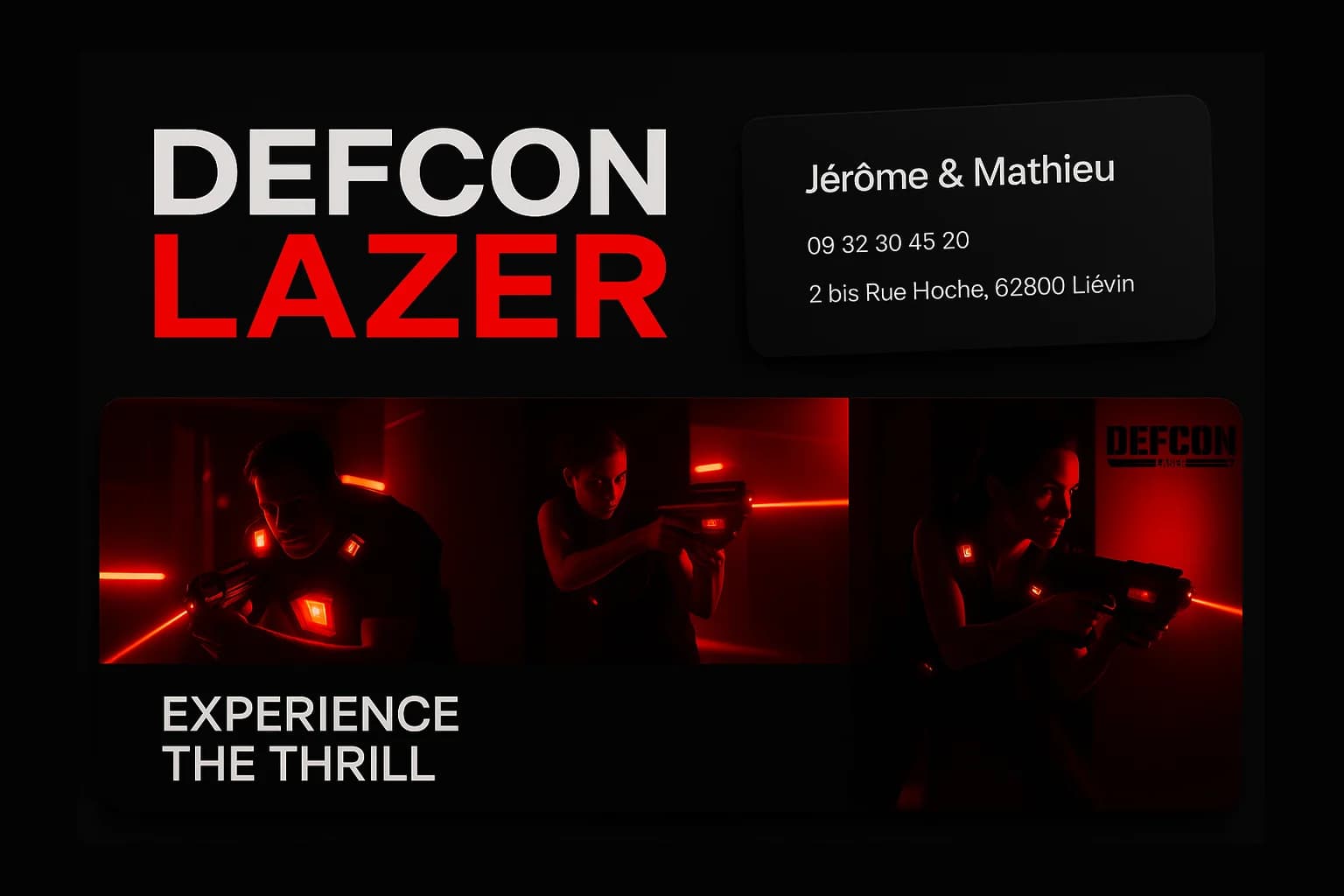 Defcon Lazer · De la tension, jusque dans les lettres.