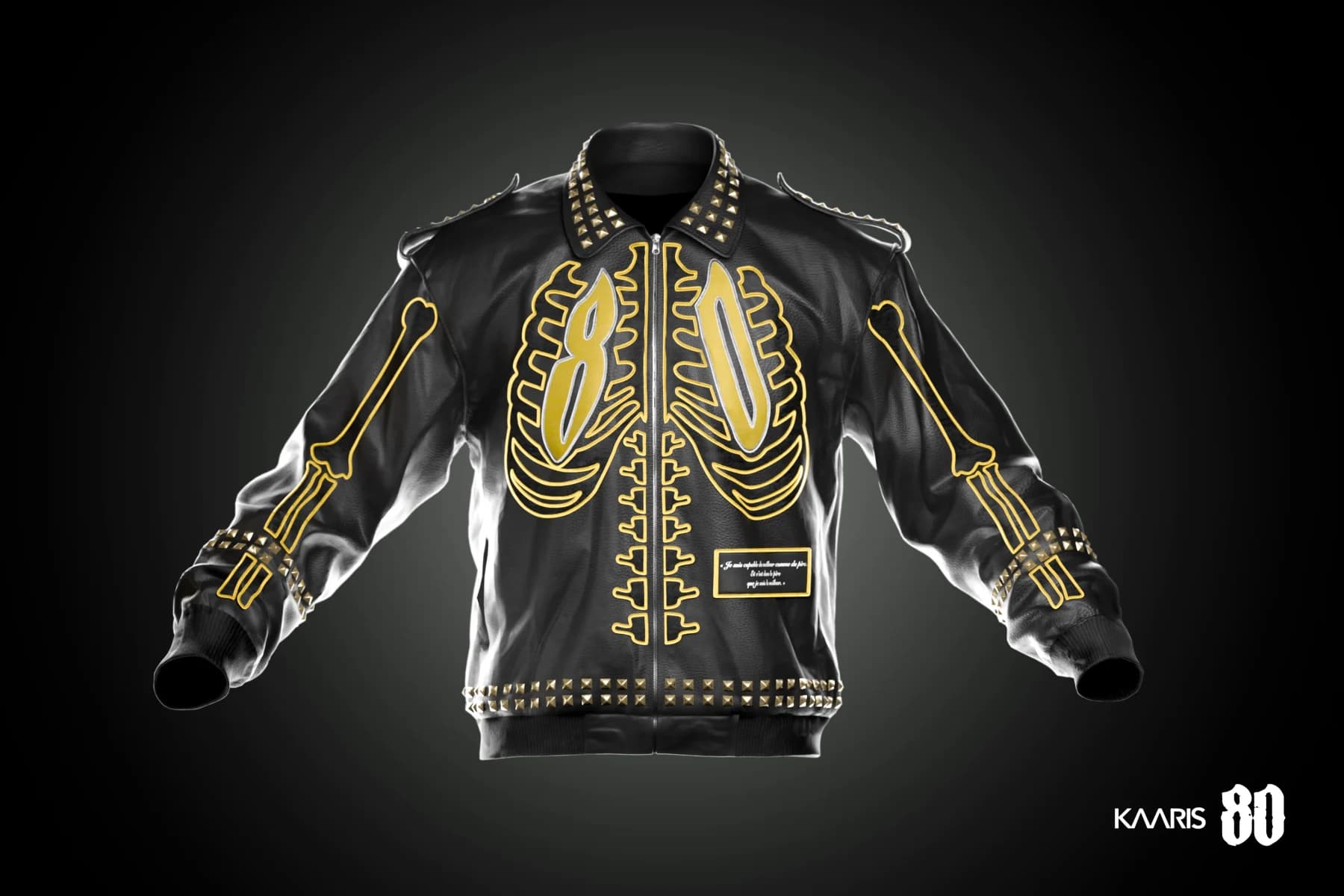 Kaaris × 80Cipper — Or Noir 10 ans · Veste — Front