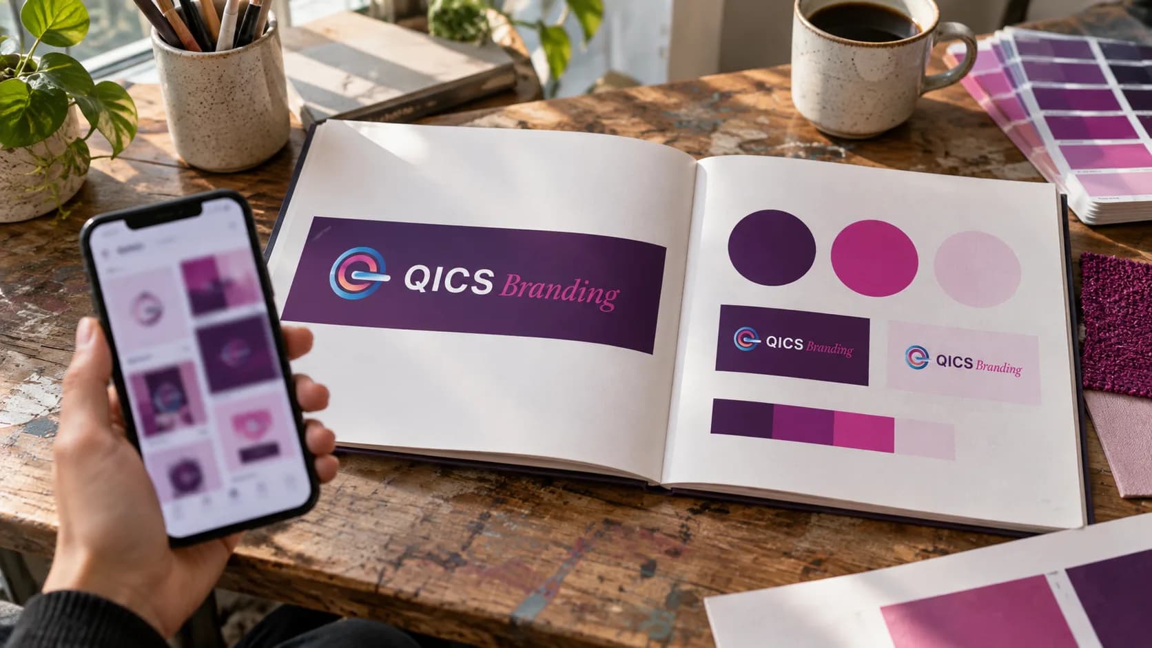 La palette et les signes dans un brandbook