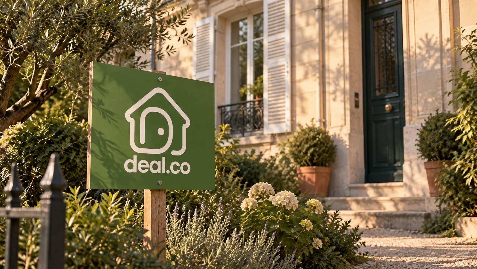 La signature Deal.co devant une maison